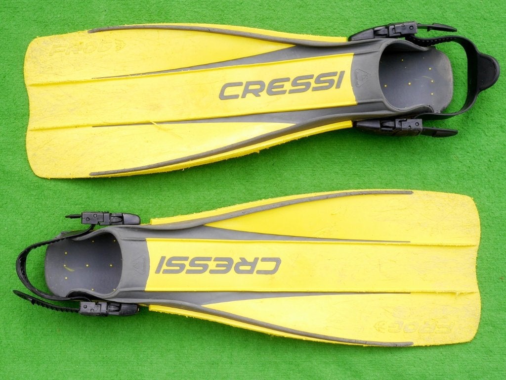 Duikvinnen(Zwemvliezen) Cressi Sub Frog - Maat 41-43 (M-L), Watersport en Boten, Ophalen of Verzenden, Gebruikt, Zwem- of Duikvliezen