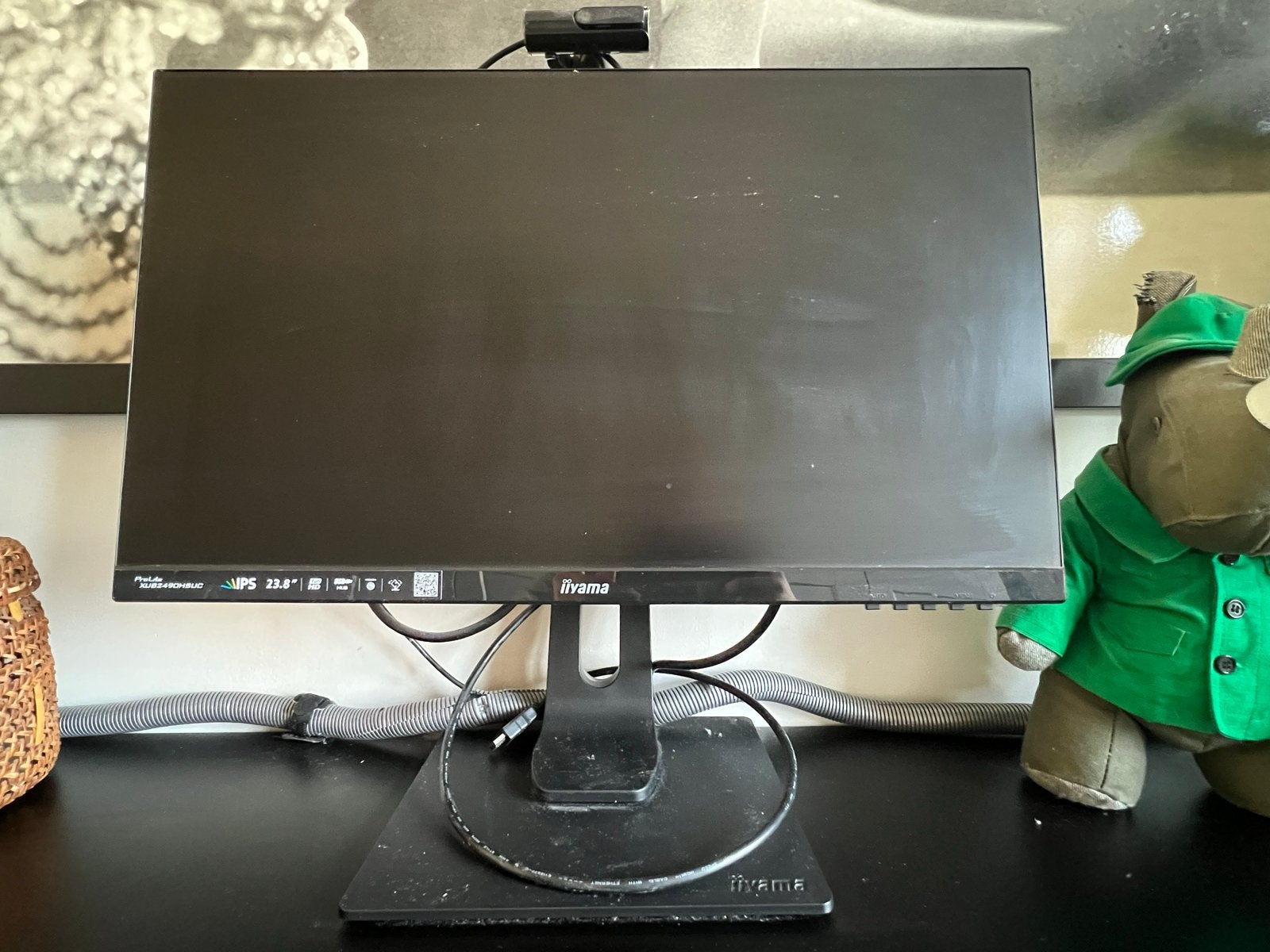 Iiyama ProLite XUB2490HSUC Monitor met Webcam, Ophalen, IPS, Full HD, Zo goed als nieuw