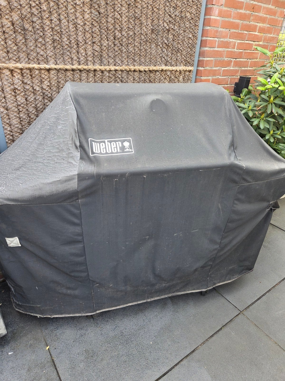 Weber BBQ met gasaansluiting en wokbrander, Ophalen, Gebruikt
