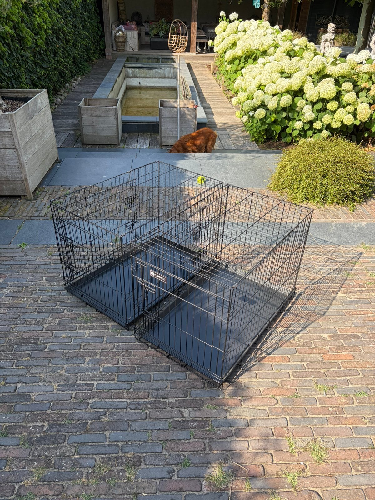 Flamingo Hondenbench L plus look-a-like bench, Dieren en Toebehoren, Ophalen, Zo goed als nieuw