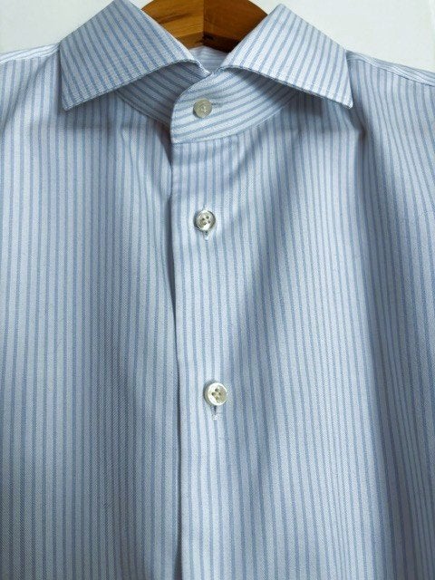 Profuomo Overhemd zgan, Blauw, Ophalen of Verzenden, Halswijdte 43/44 (XL), Profuomo