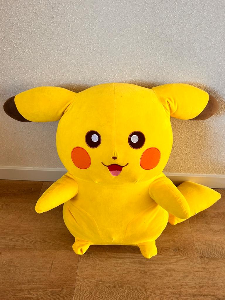 Pikachu knuffel groot, Ophalen, Gebruikt, Geel, Overige typen