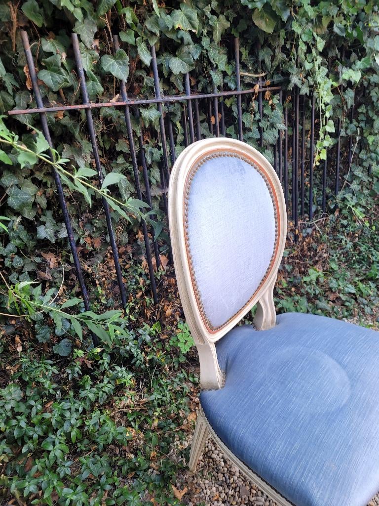 Oude boudoir stoel, slaapkamer stoel, Antiek en Kunst, Ophalen