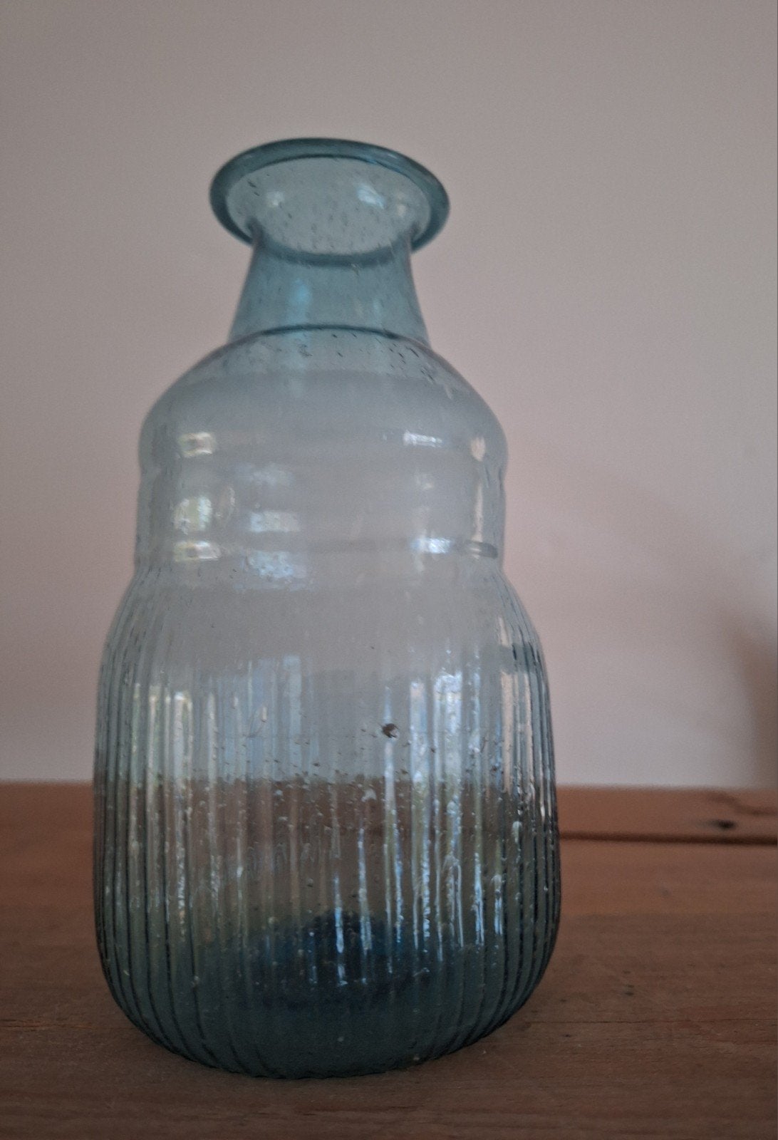 Handgeblazen dun glazen vaasje braxton home collection, Ophalen of Verzenden, Transparant, Glas