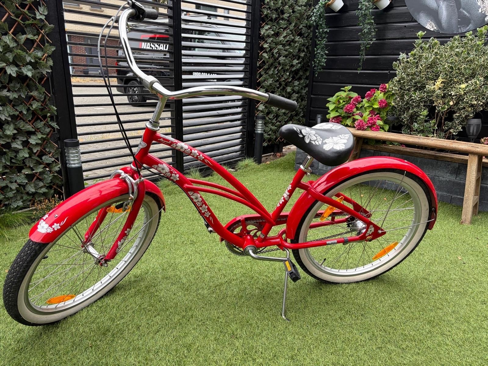 Electra Hawaii Fiets - Rode Cruiser met Bloemenprint, Ophalen, Gebruikt, Overige merken