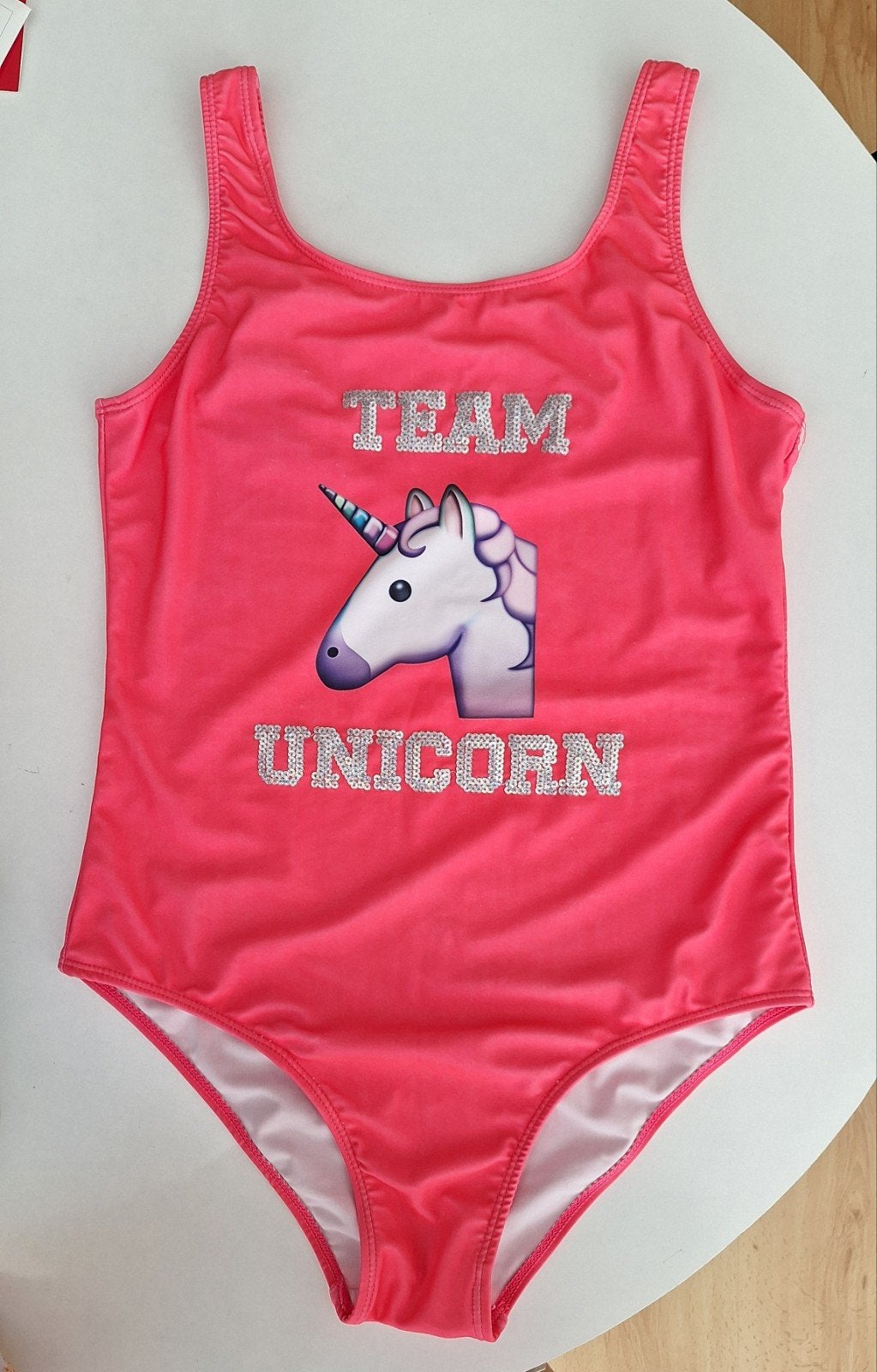Badpak/zwempak unicorn maat 158-164, Meisje, Badpak, Ophalen of Verzenden, Zo goed als nieuw