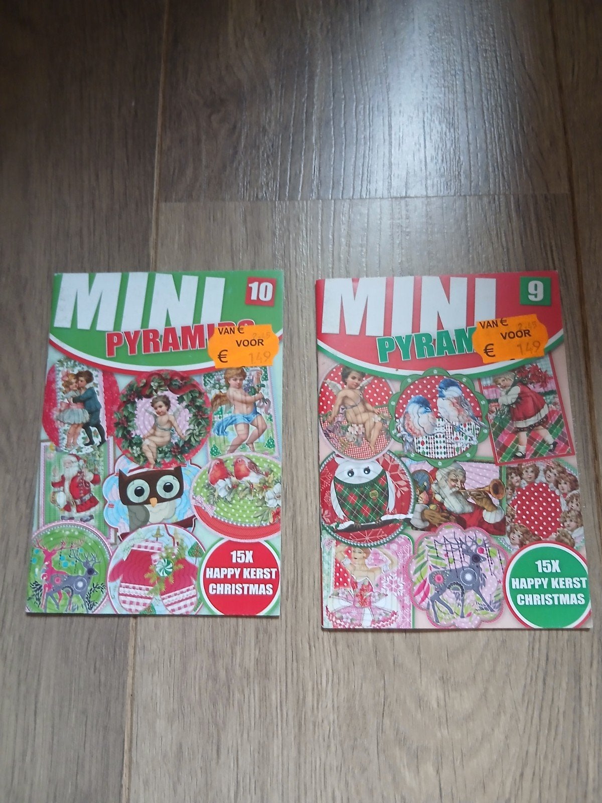 Mini Pyramids Kerst Knutselboeken Nrs. 9 en 10, Meerkleurig, Ophalen of Verzenden, Zo goed als nieuw, Papier of Karton