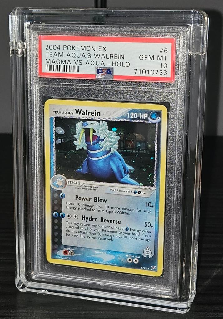 Pokemon - Team Aqua's Walrein Holo #6 PSA 10 - Low pop, Ophalen of Verzenden