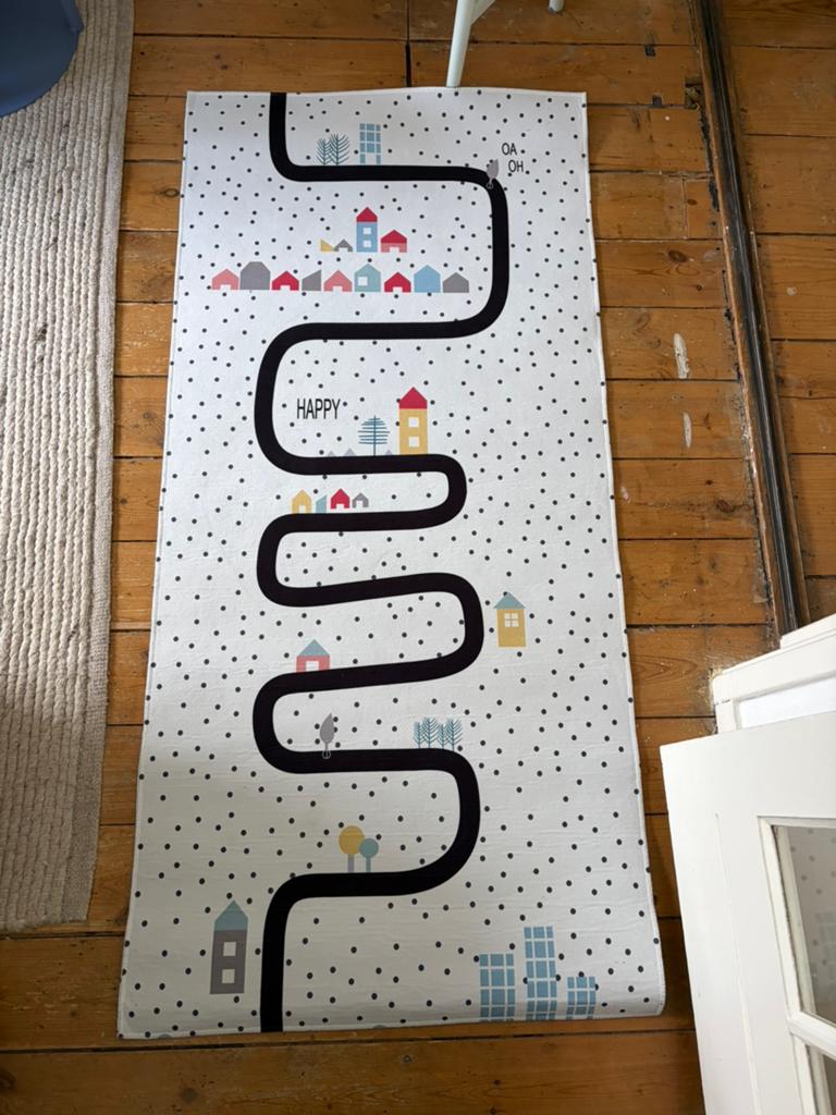 Vloerkleed - 75x160 cm - antislip - sklum - nieuw, 150 tot 200 cm, Nieuw, Ophalen of Verzenden, Crème