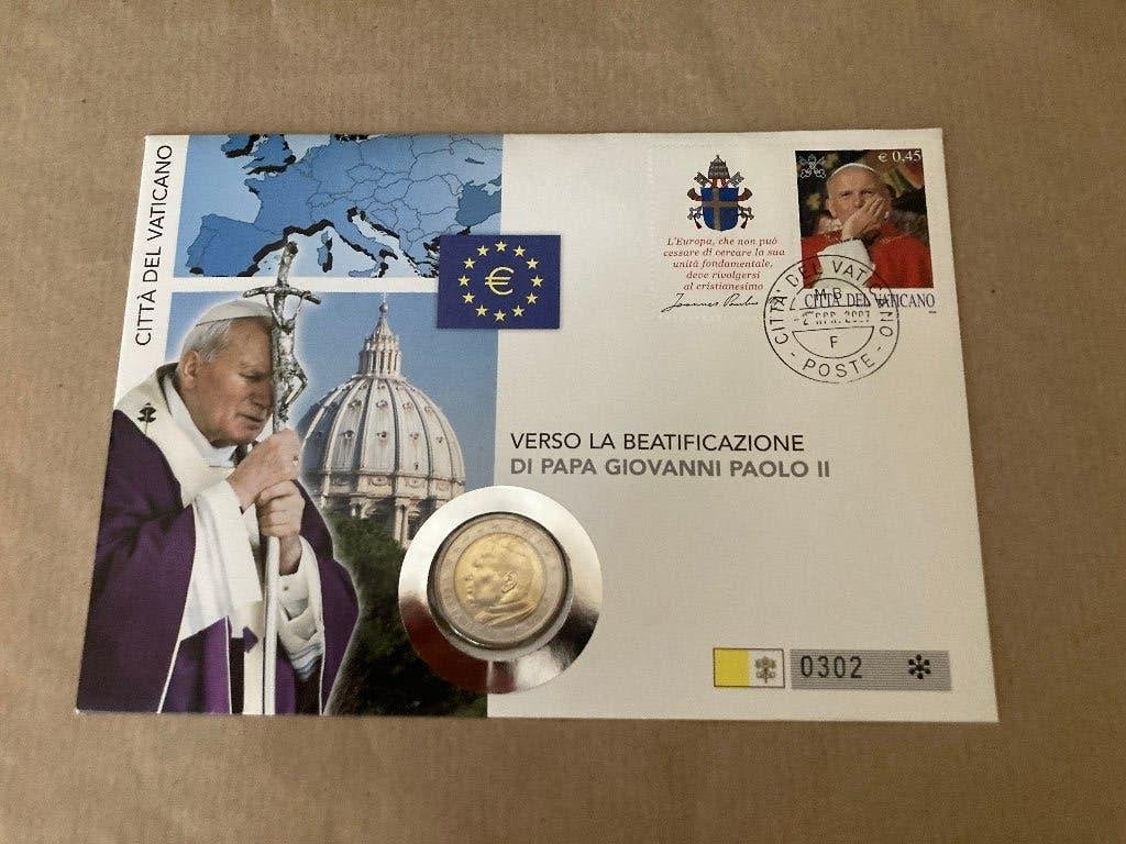 2 € Numisbrief. vaticaan. 2005., Postzegels en Munten, Ophalen, Vaticaanstad, 2 euro, Losse munt