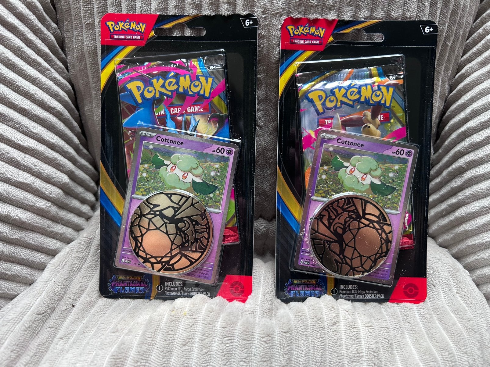 2x Pokemon Phantasmal Flames 1 Pack Blister Cottonee, Ophalen of Verzenden, Nieuw