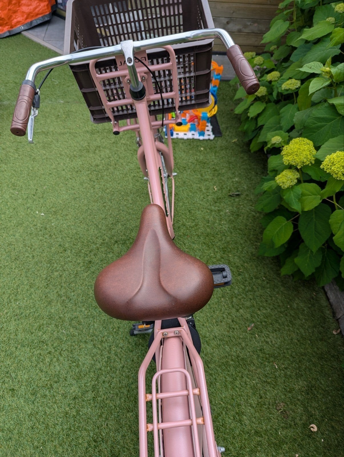 Meisjesfiets roze, merk Popal Daily Dutch, 26 inch, zgan, Popal Daily Dutch, Ophalen, 26 inch of meer, Handrem