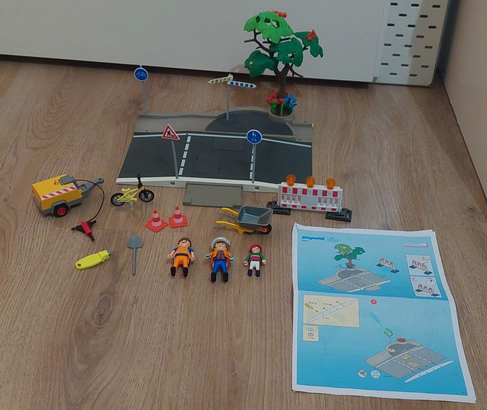 playmobil 4047 grote wegenbouwset , netjes, Kinderen en Baby's, Gebruikt, Complete set, Overige typen, Ophalen of Verzenden