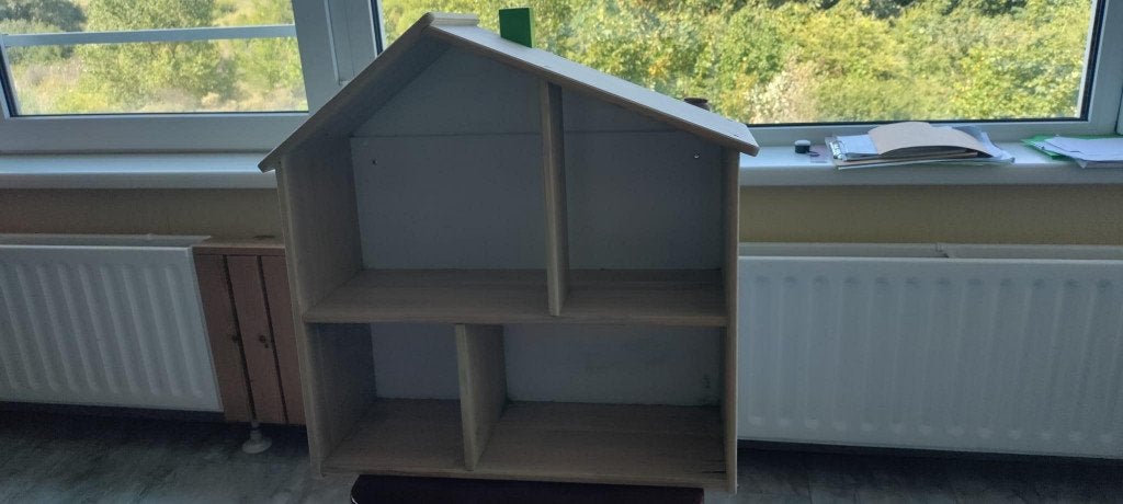 Houten poppenhuis / wandrek (IKEA), Ophalen, Zo goed als nieuw, Poppenhuis
