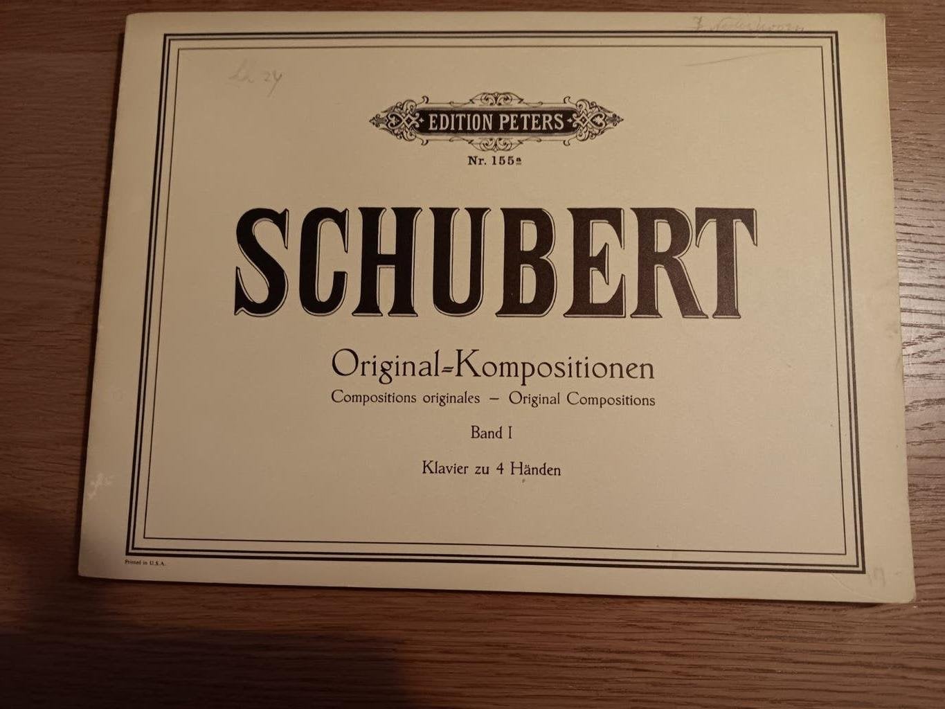 Schubert Original-Kompositionen Band I - Klavier zu 4 Handen, Muziek en Instrumenten, Gebruikt, Klassiek, Ophalen of Verzenden