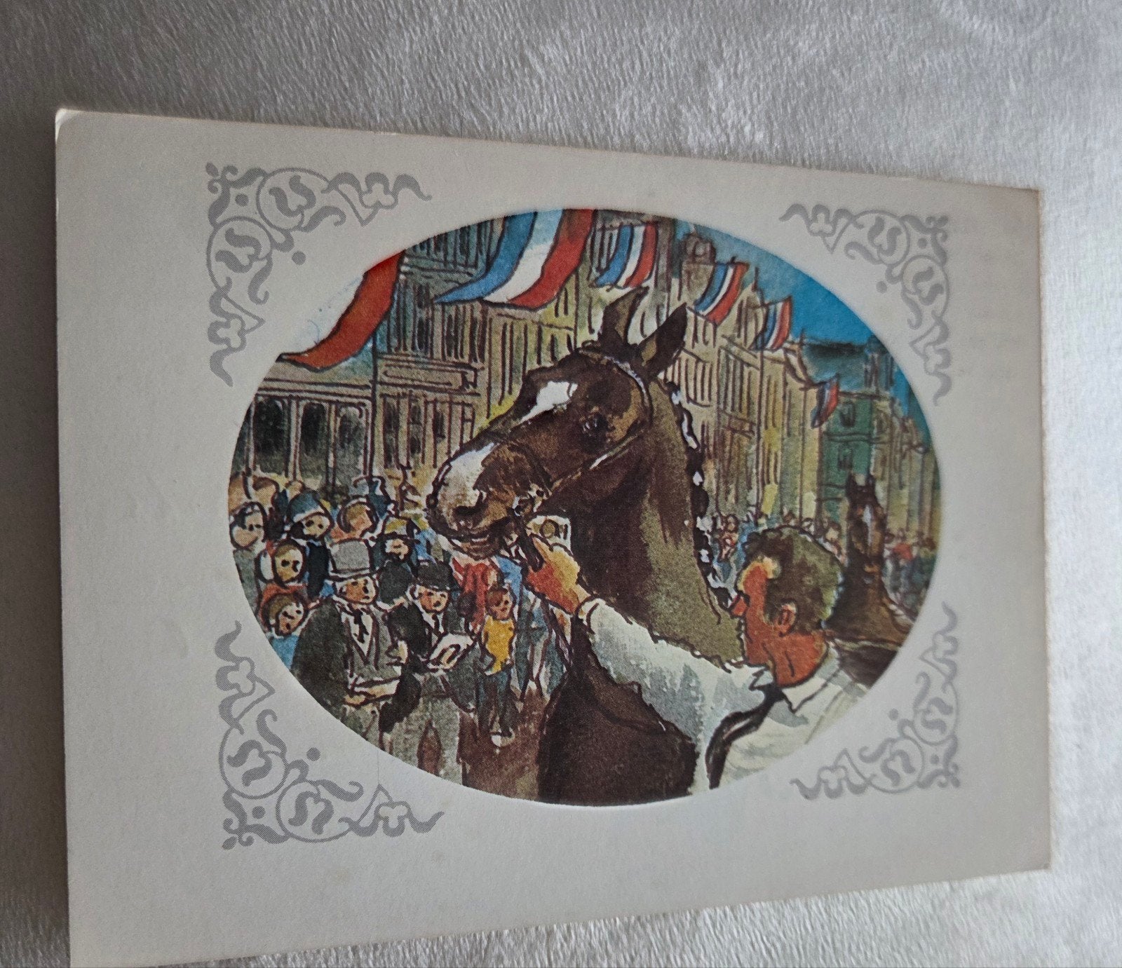 Paard met publiek, Verzenden, 1960 tot 1980, Gelopen, Overige thema's