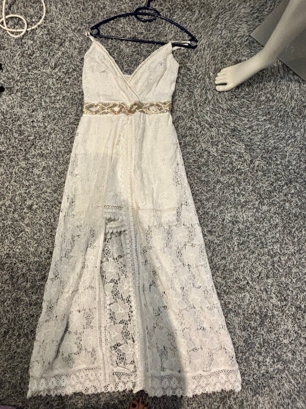 Mos nova kanten jumpsuit maat s, Kleding | Dames, Overige typen, ., Wit, Ophalen of Verzenden