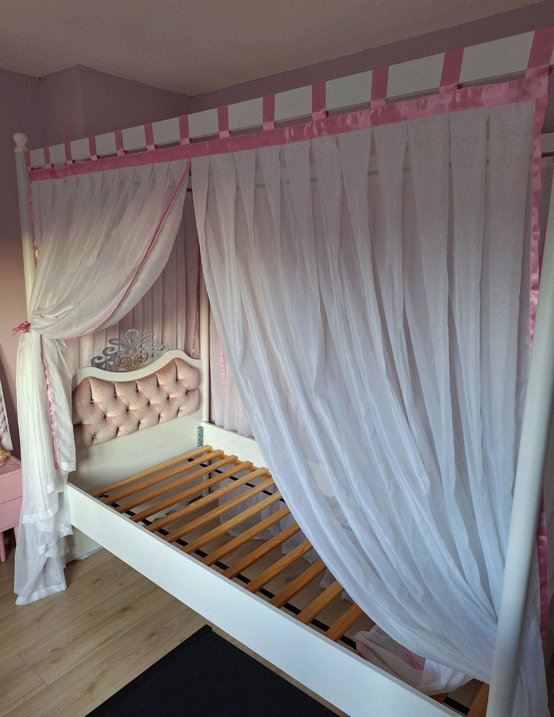 hemelbed, Huis en Inrichting, Ophalen, Gebruikt, 90 cm, Eenpersoons