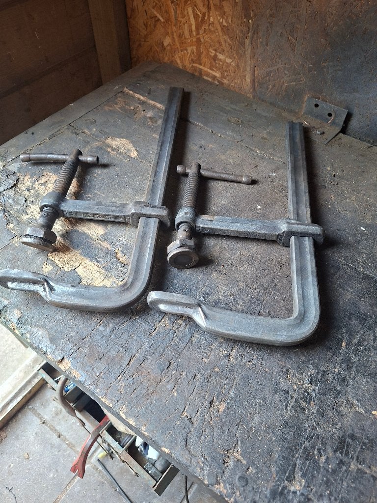 2x Constructieklem/ lijmtang, Doe-het-zelf en Verbouw, Gereedschap | Handgereedschap, Gebruikt, Ophalen