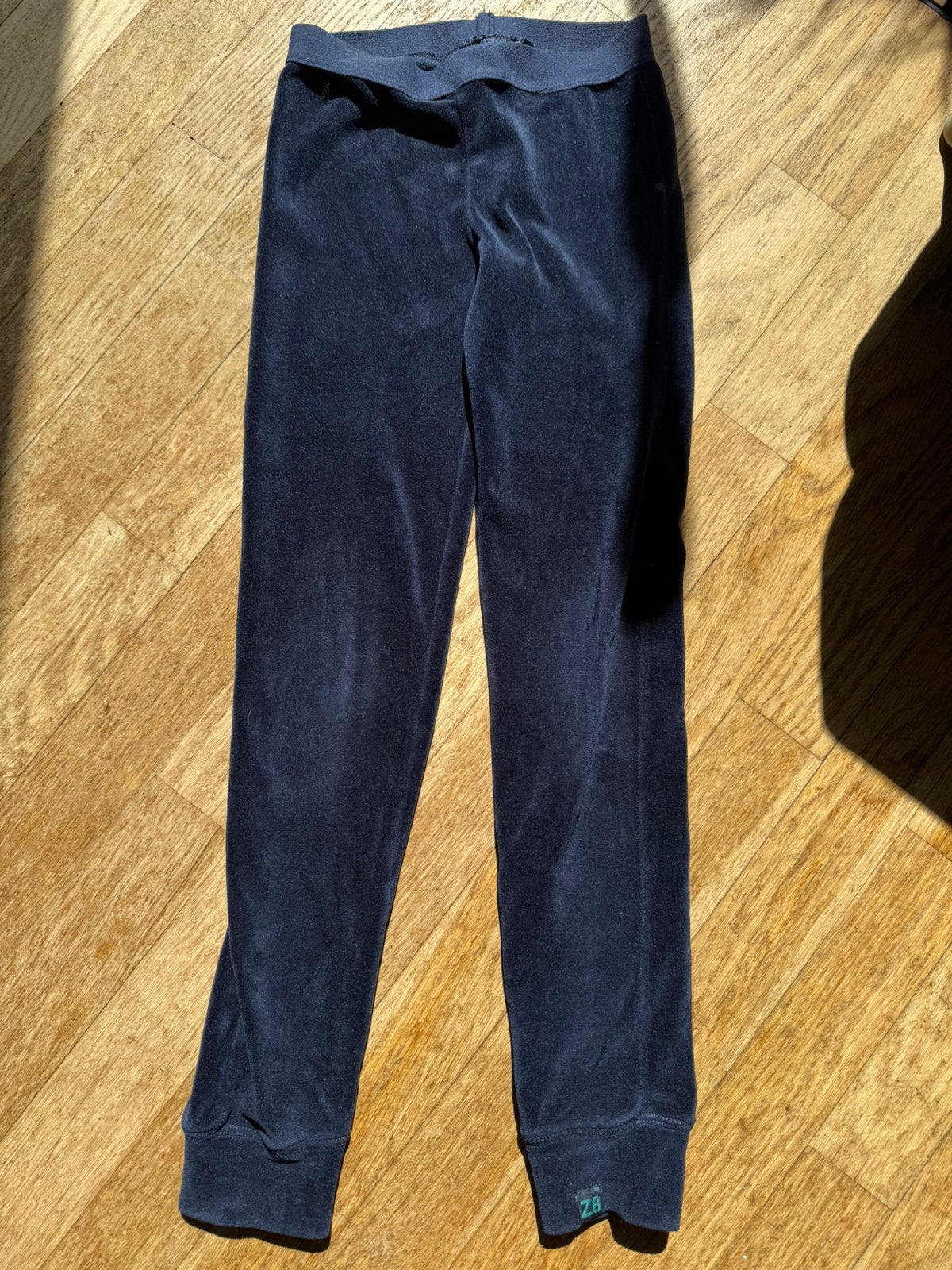 Z8 legging limited edition blauw velours 140 als nieuw, Ophalen of Verzenden, Zo goed als nieuw, Meisje, Broek