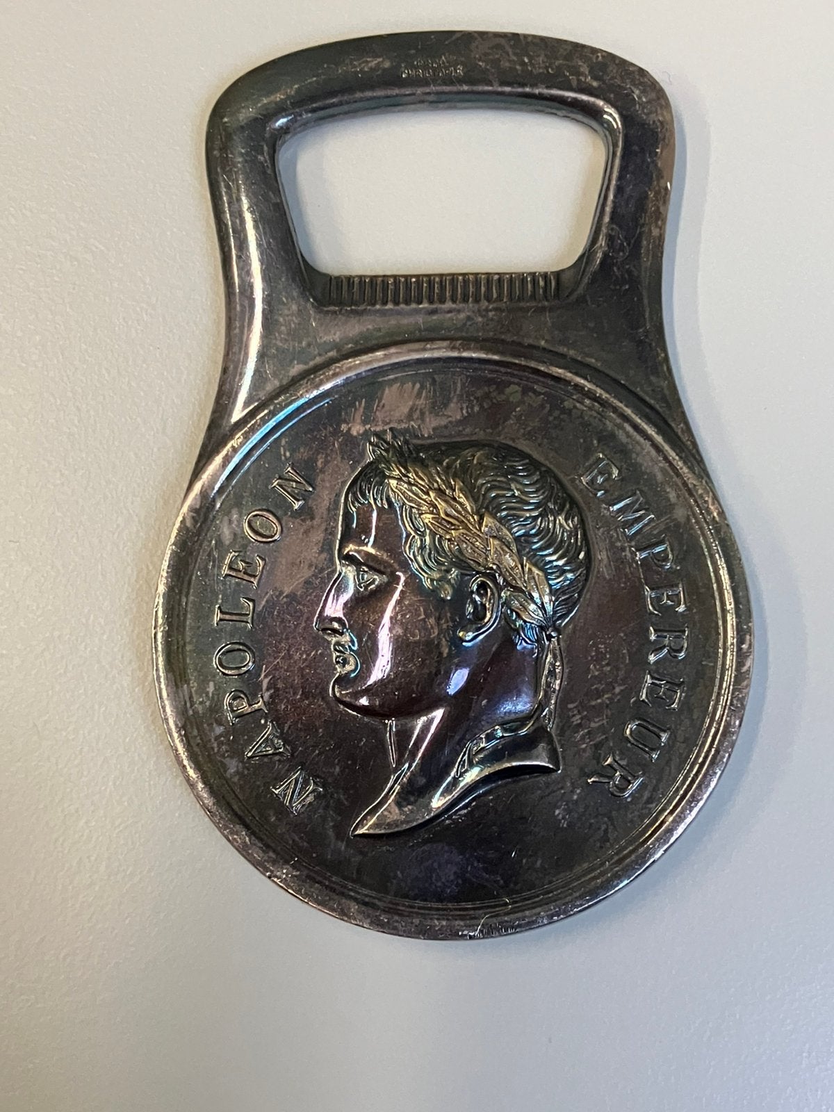 Christofle Gallia Flessenopener Napoleon III Gegraveerd, Ophalen of Verzenden