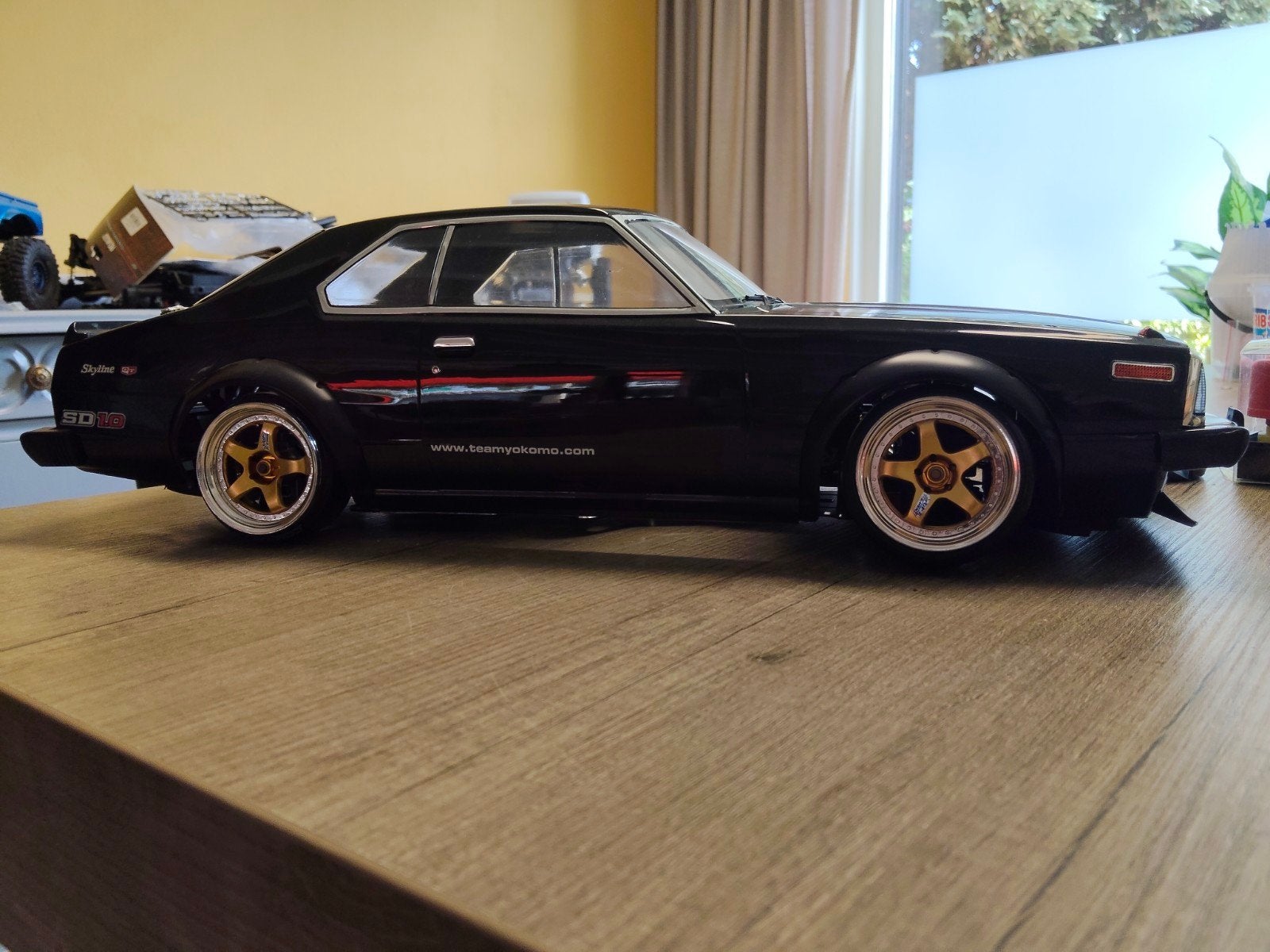 Yokomo Super Drift 1.0 Reved Servo Gyro Hobbywing D10 Accu's, Elektro, Ophalen of Verzenden, Zo goed als nieuw, Schaal 1:10