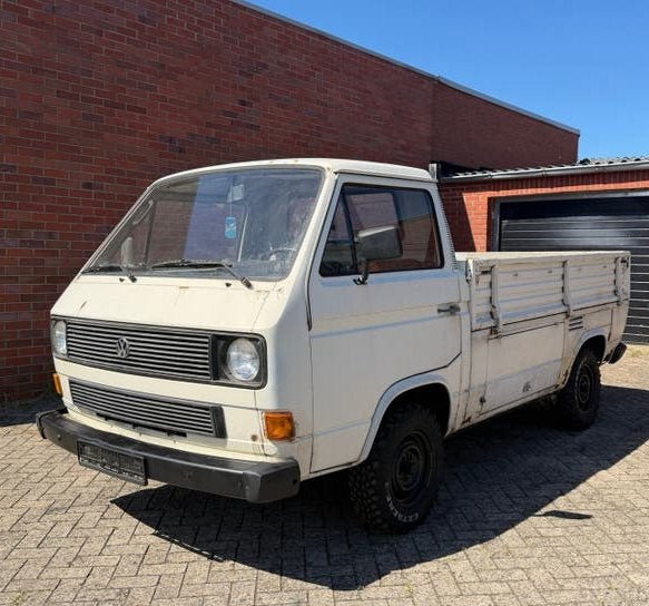 Volkswagen VW T3 Pritsche 1.6 Diesel 1982, Auto's, Oldtimers, Volkswagen, Wit, Leder, SUV of Terreinwagen
