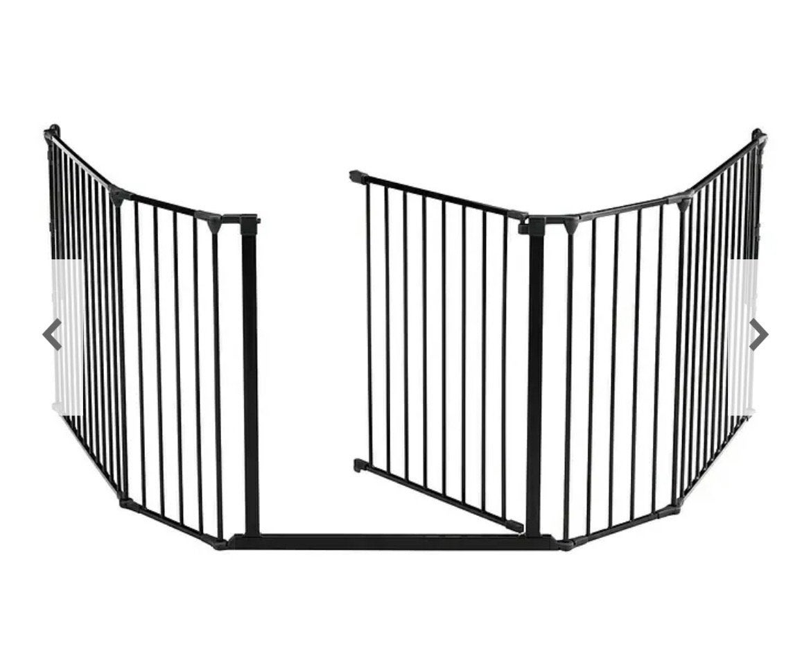 Zwart metalen veiligheidshekje voor kinderen/huisdieren, Ophalen, Gebruikt, Overige typen, 115 cm of meer