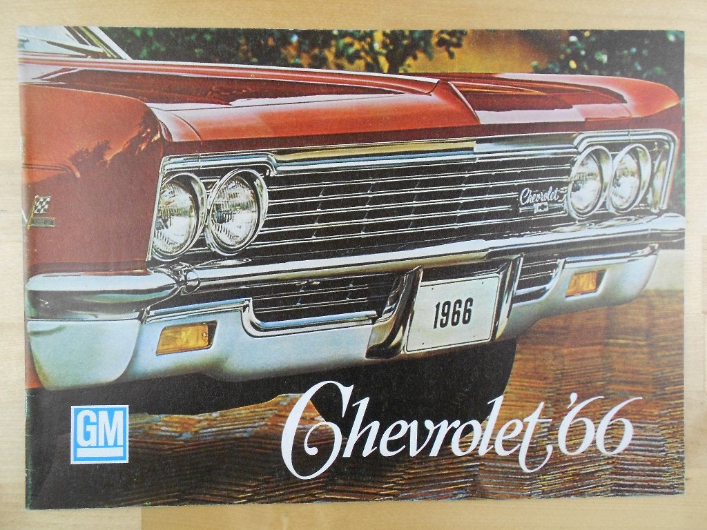 Chevrolet 1966 Brochure – Impala Corvair Chevelle Bel Air, Chevrolet, Chevrolet, Ophalen of Verzenden, Zo goed als nieuw