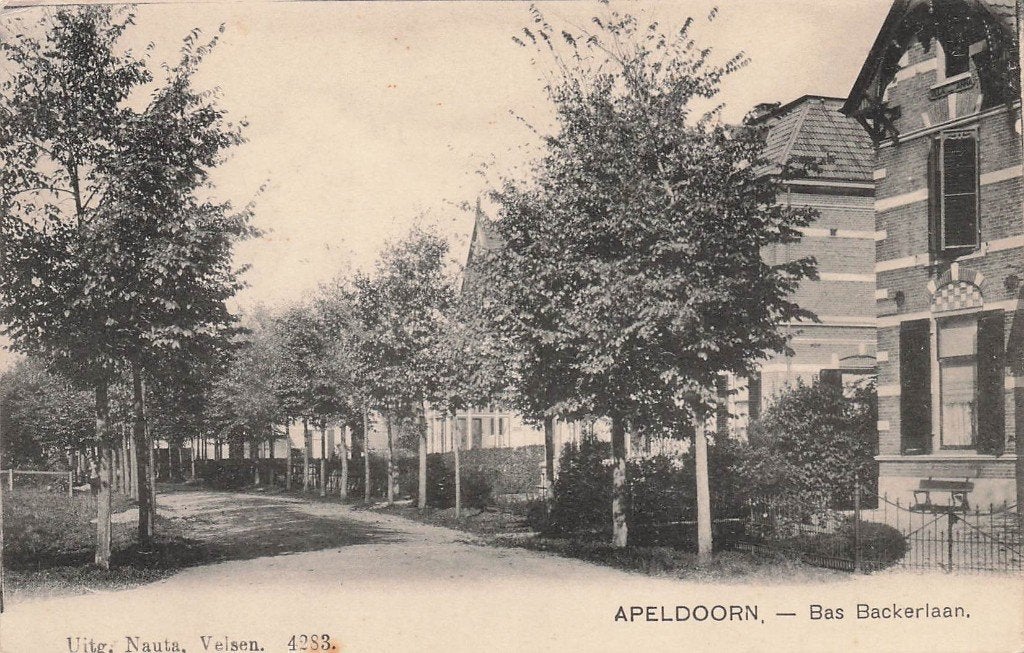 JP1346 Apeldoorn Bas Backerlaan ca 1910, Ophalen of Verzenden, Voor 1920, Gelopen, Gelderland
