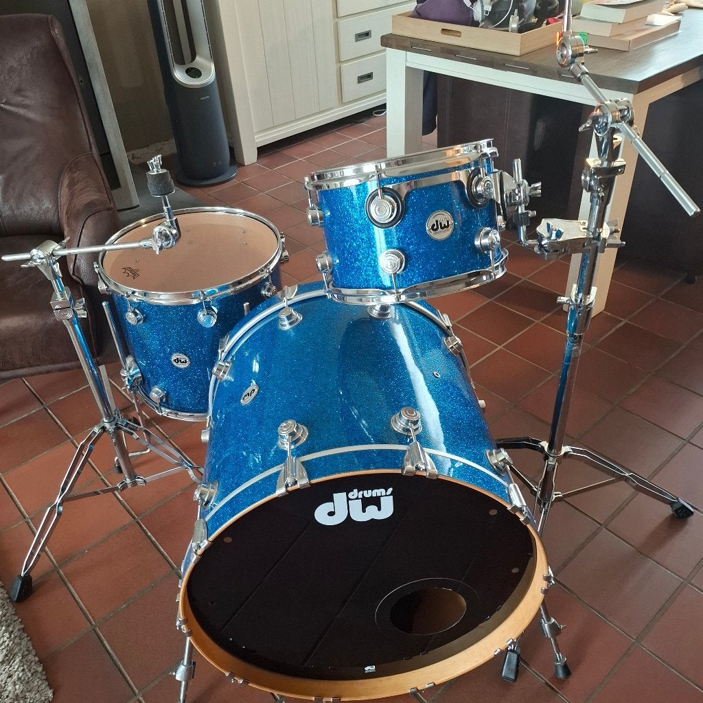 Dw collectors maple drumstel met 23 INCH basdrum zgst, Muziek en Instrumenten, Ophalen, Zo goed als nieuw, Drums of Percussie