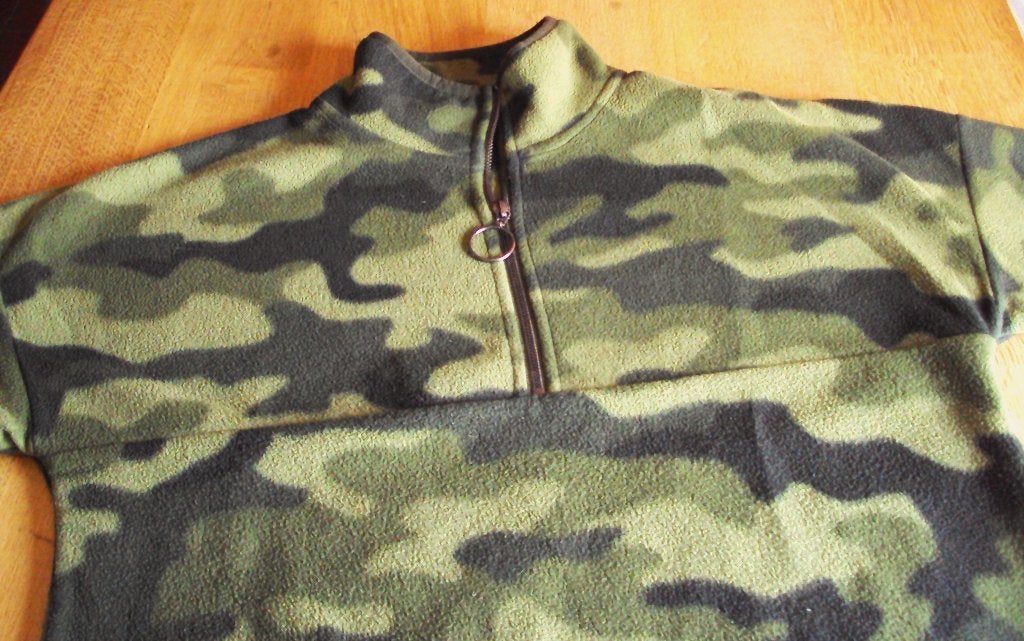 Camouflage fleece trui maat 152, Gebruikt, Jongen of Meisje, Trui of Vest, Ophalen of Verzenden