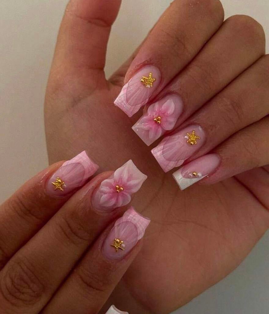 Press on nails pink!, Ophalen of Verzenden, Zo goed als nieuw, Roze, Handen en Nagels