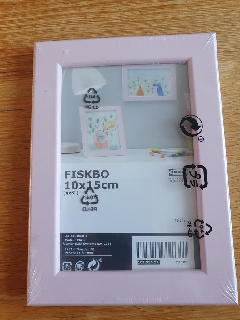 IKEA FISKBO Fotolijst Roze 10x15 cm Nieuw in Verpakking, Ophalen of Verzenden