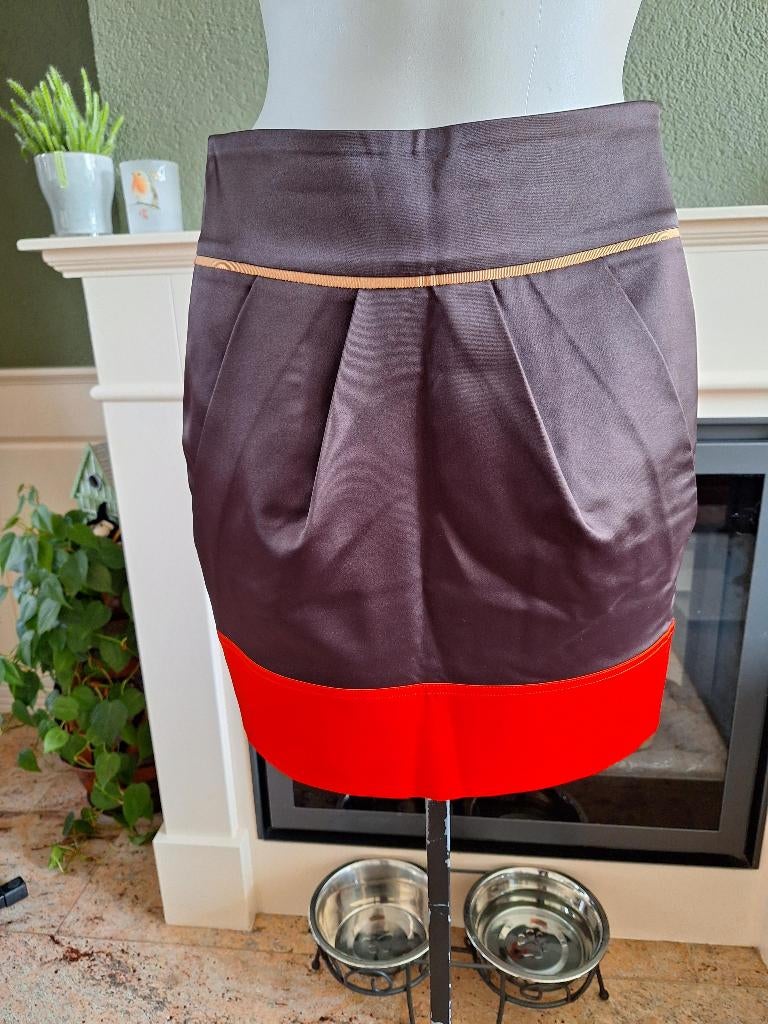 Ted Baker mooie bruin oranje rok S 36 1, Kleding | Dames, Rokken, Bruin, Ophalen of Verzenden, Zo goed als nieuw, Maat 36 (S)