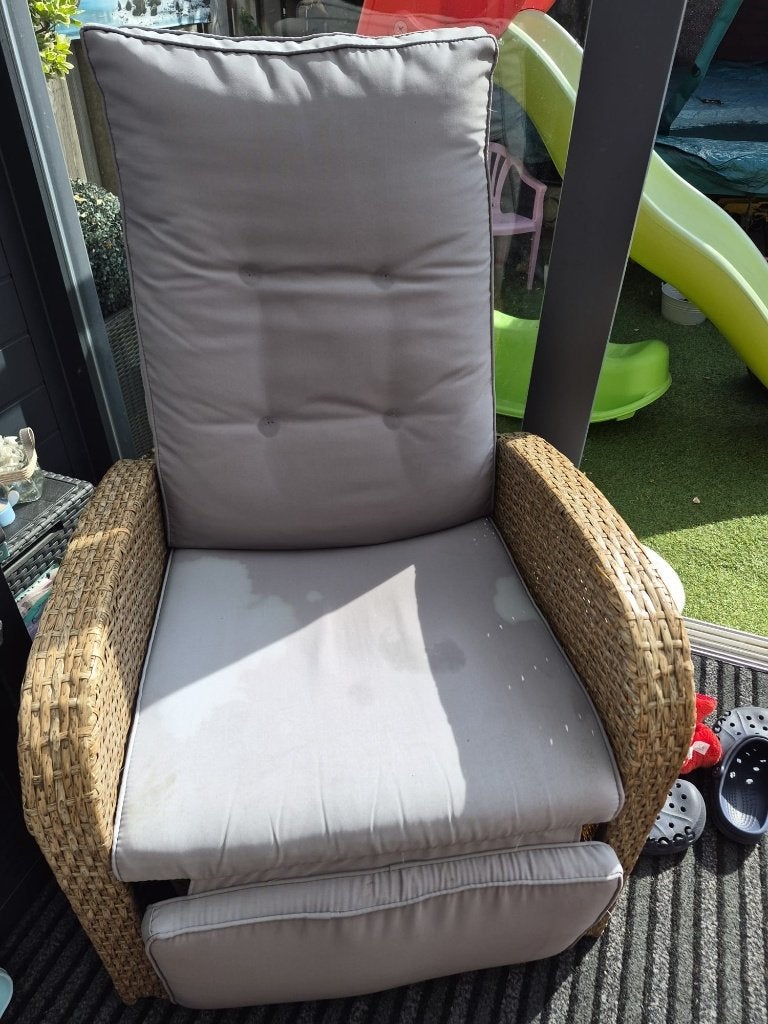Loungestoel, Tuin en Terras, Ophalen of Verzenden, Zo goed als nieuw, Kunststof