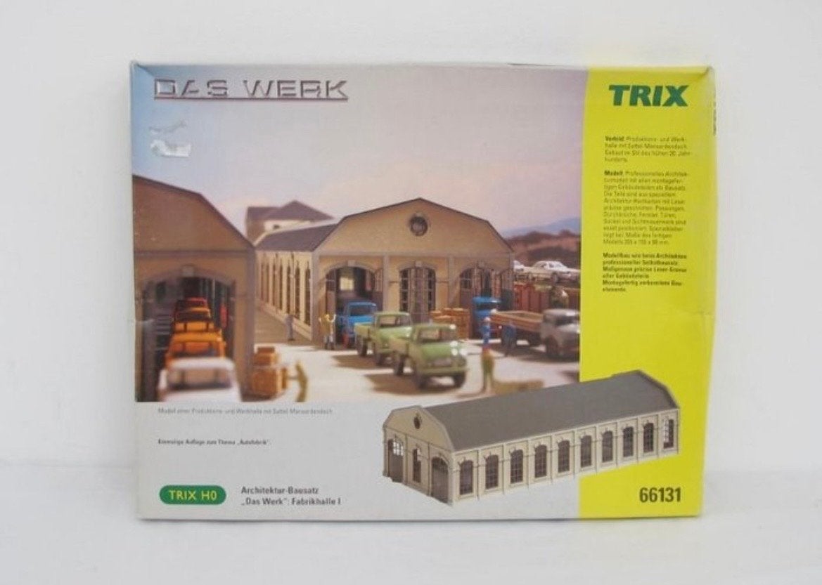 Trix HO 66131 - Fabriekshal I 'Das Werk' Bouwpakket, Ophalen of Verzenden, Nieuw, Brug, Tunnel of Gebouw, Trix