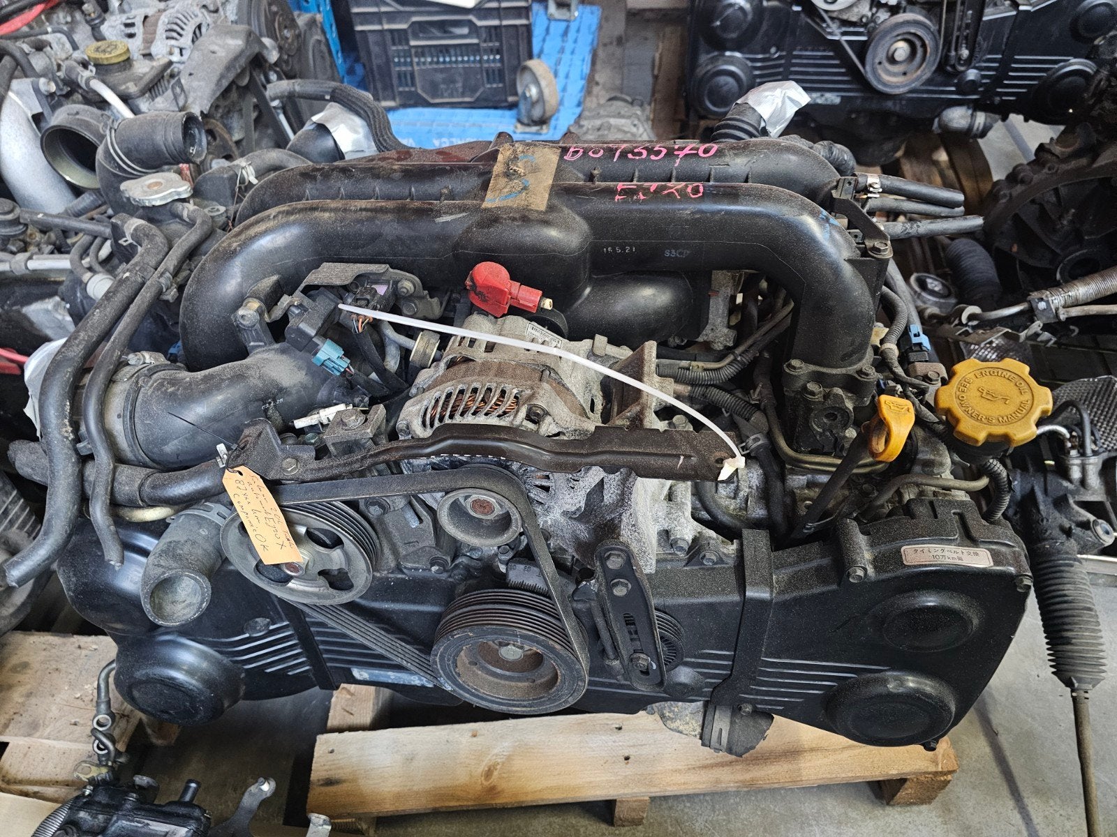 subaru ej20 turbo motoren, Ophalen, Subaru