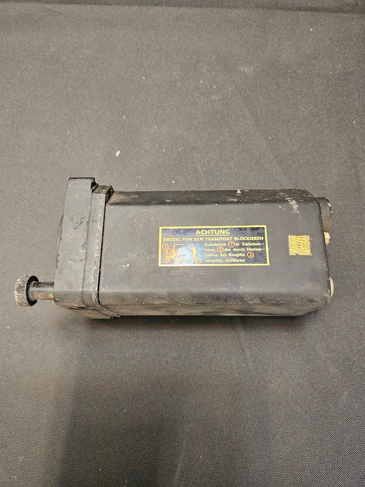 Vintage Vliegtuig Gyroscoop Instrument, Ophalen of Verzenden