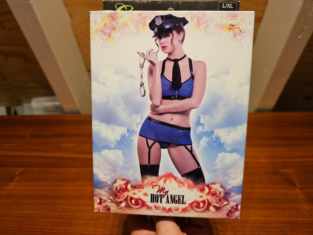 Politiesetje carnaval S/M 34-40, Kleding | Dames, Ophalen of Verzenden, Blauw, Setje