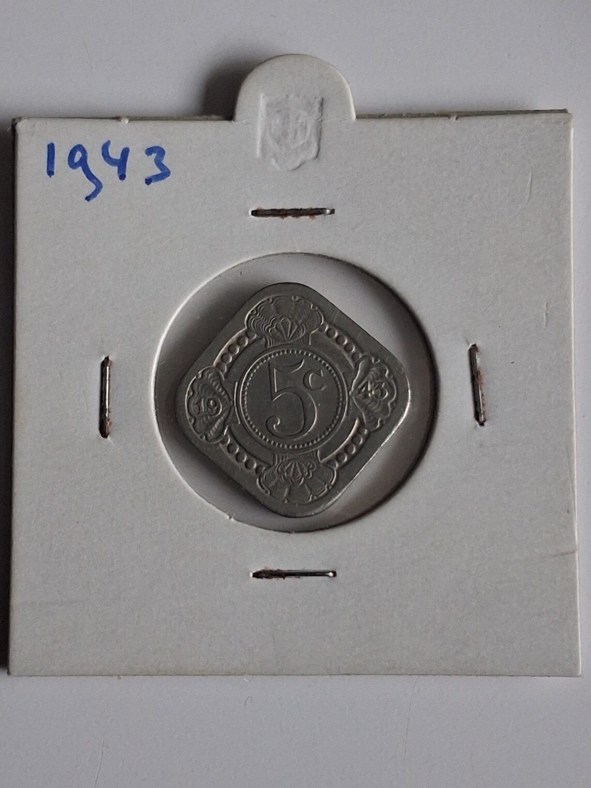 Koningin Wilhelmina 5 cent munt (1941-1943), Postzegels en Munten, Ophalen of Verzenden, Koningin Wilhelmina, 5 cent, Losse munt