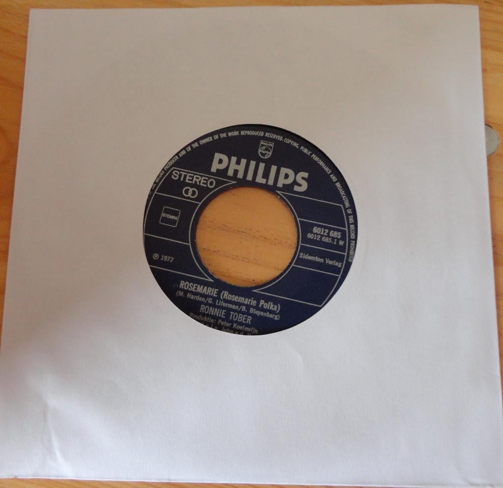 Ronnie Tober > Rosemarie, Cd's en Dvd's, Vinyl Singles, Gebruikt, 7 inch, Single, Ophalen of Verzenden