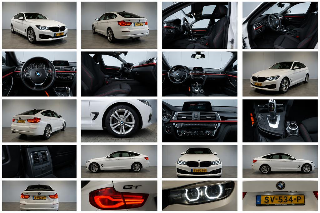 BMW 3-Serie GT 320i Xdrive 184pk Aut 2018 Wit, Auto's, 1998 cc, Zwart, 4 cilinders, Wit