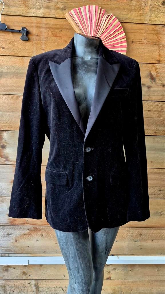 Juicy Couture zwarte velourse blazer maat 40, Kleding | Dames, Maat 38/40 (M), Zwart, Ophalen of Verzenden, Jasje
