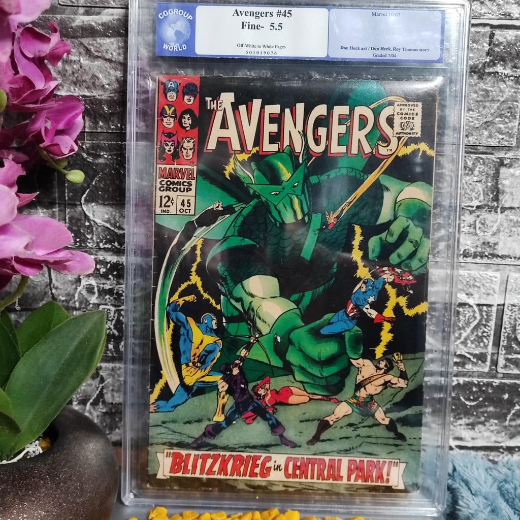 The Avengers #45 (1967) - CGGroup World Fine 5.5, Amerika, Marvel comics Don Heck, Roy Thomas, Ophalen of Verzenden, Gelezen