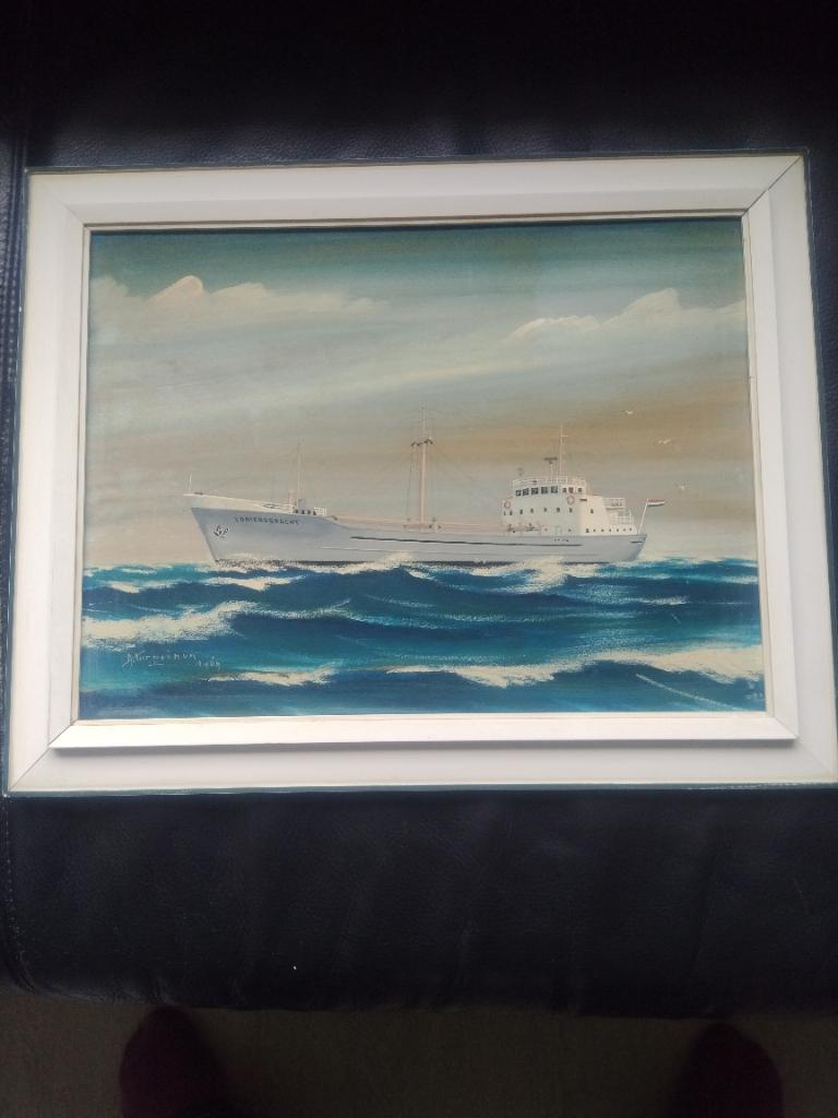 Schilderij van de looiersgracht  1969, Ophalen of Verzenden