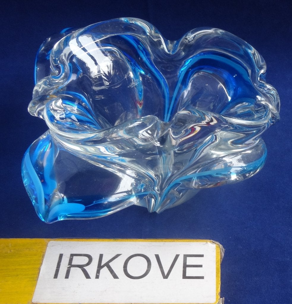 MURANO SCHAALTJE IN BLOEMVORM * Mooie Streep *, Antiek en Kunst, Antiek | Glas en Kristal, Verzenden