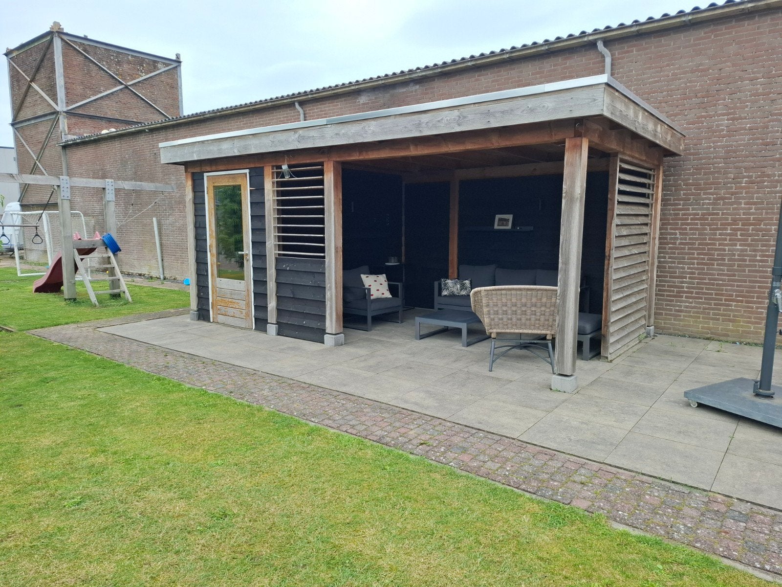 Douglas overkapping met berging, Ophalen, Veranda