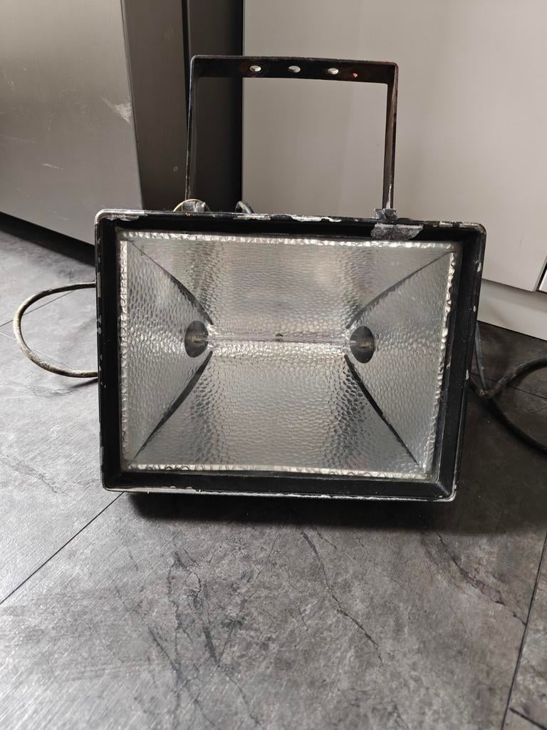 Robuuste Bouwlamp 250V - 1000W, Made in Italy, IP55, Doe-het-zelf en Verbouw, Bouwverlichting, Ophalen of Verzenden, Gebruikt
