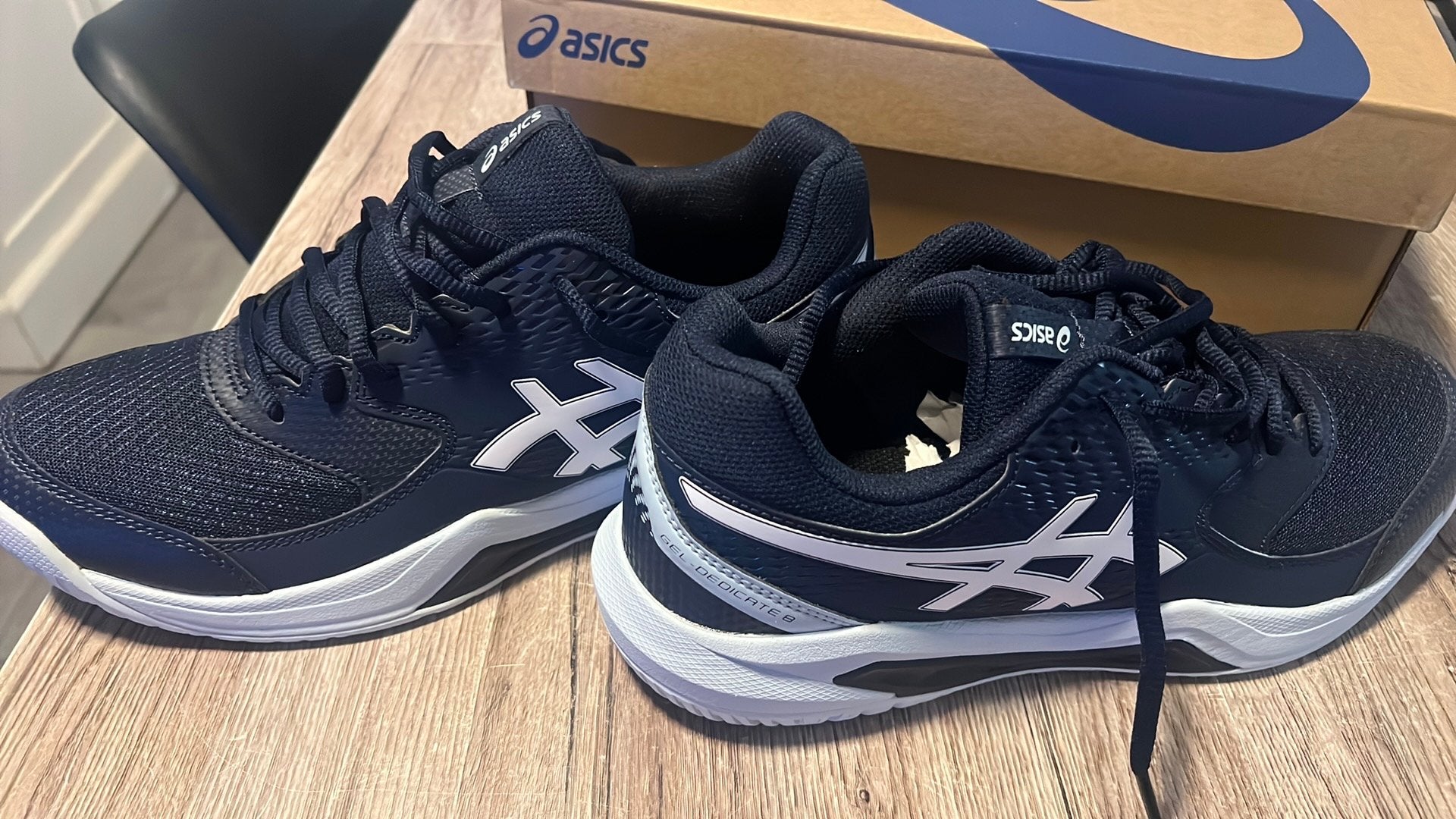 Womens: Midnight (navy blue) /white Asics - 42.5, Ophalen, Nieuw, Hardloopschoenen, Asics